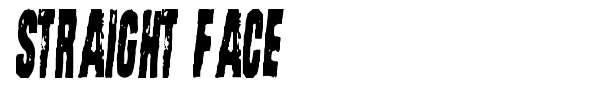 Straight Face font preview